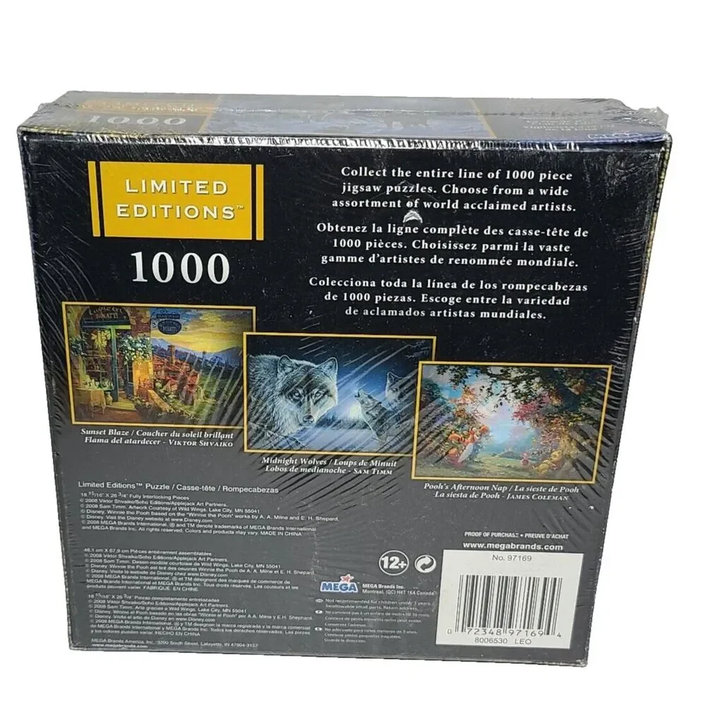 Limited Editions Moonlight Watch Sam Timm 1000 Piece Jigsaw Puzzle Resealed